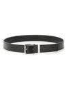 Givenchy Reversible Leather Belt In Black