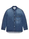 Givenchy Denim Overshirt In Blue