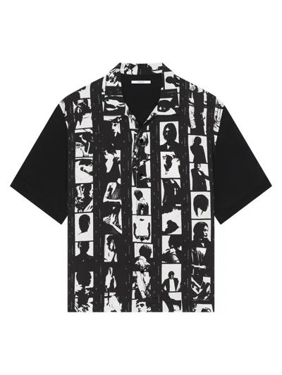Givenchy Chemise Avec Imprimé Effet Photographique In Black