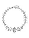 GIVENCHY MEN'S SHORT 4G CRYSTAL NECKLACE IN METAL WITH CRYSTALS