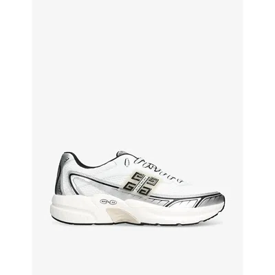 Givenchy White Silvery Polyester Sneakers