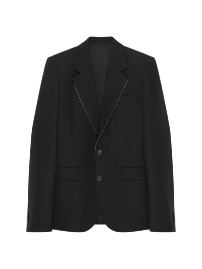 Givenchy Men's Single-breasted Fitted Jacket In Wool In Black