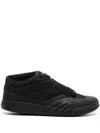 Givenchy Black Fabric And Leather Skate Sneakers In Black