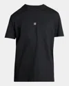 Givenchy Men Embroidered Logo T-shirt In Black