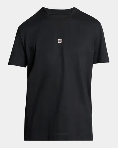 Givenchy Men's Slim 4g T-shirt In Black/pink