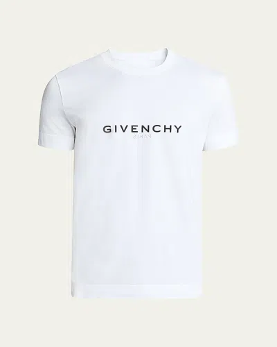 GIVENCHY MEN'S SLIM BASIC LOGO T-SHIRT