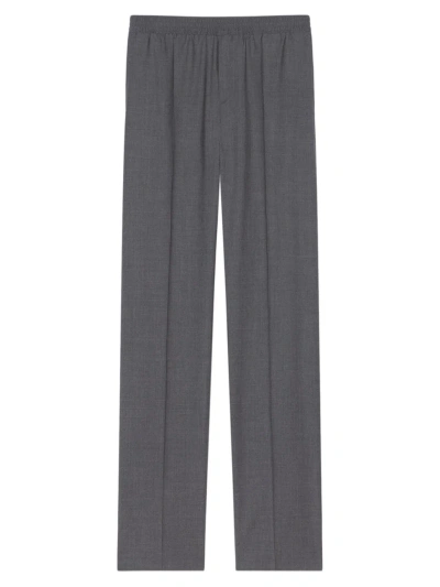 Givenchy Slim Fit Jogger Pants In Wool In Medium Grey