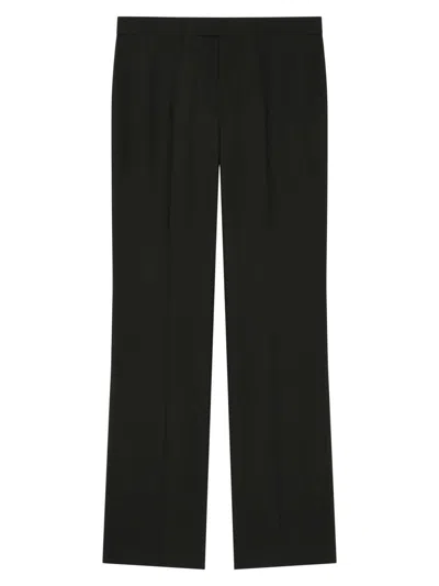 Givenchy Slim Fit Tailored Pants In Wool And Mohair In Black
