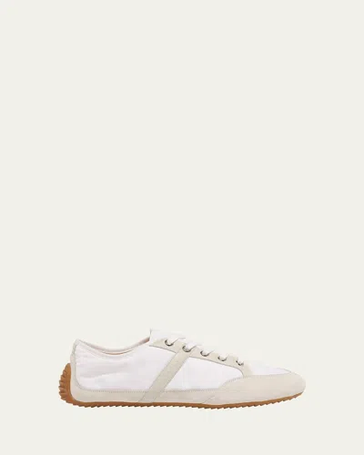 Givenchy Men's Slim Nylon And Suede Low-top Sneakers