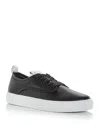 Givenchy New City Leather Low Sneakers Shoes In Black