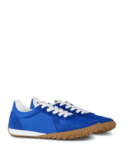 Givenchy Low Top Sneakers Round Toe Rubber Sole In Blue