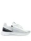 Givenchy Men Spectre Runner Leather Sneakers With 4g Side Zip Detail In Multi
