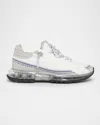 Givenchy Streamlined White Sneakers With Transparent Sole In Multi