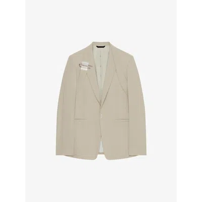 Givenchy Men's Stone Grey Slim Fit Jacket In Multi