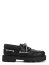 Givenchy Leather Platform Loafers In Black