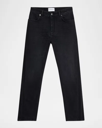 Givenchy Men's Straight-fit Black Denim Jeans