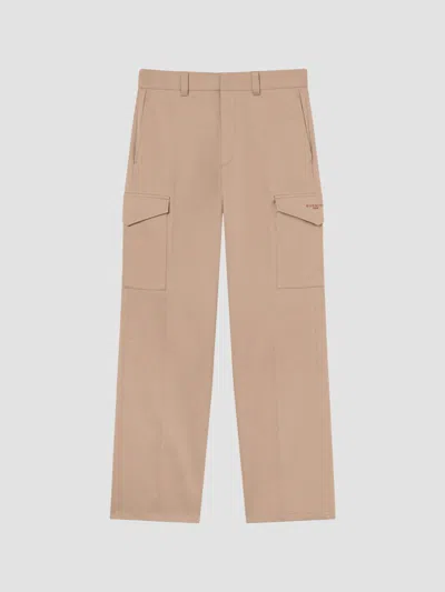 Givenchy Men's Straight Fit Cargo Pants In Cotton In Pink