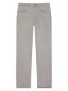Givenchy Straight Fit Grey Jeans With Folded Effect In Gray