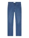 Givenchy Straight Fit Shadow Washed Jeans With Crease Effect In Blue