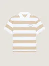 Givenchy Ss Striped Polo In Whitebeige