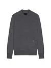 Givenchy Men's Sweater In Wool And Cashmere In Medium Grey