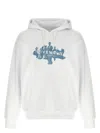 Givenchy Oversized Graphic Print Hoodie With Kangaroo Pocket In White