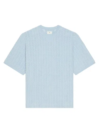 Givenchy Men's T-shirt In 4g Cotton Towelling In Blue