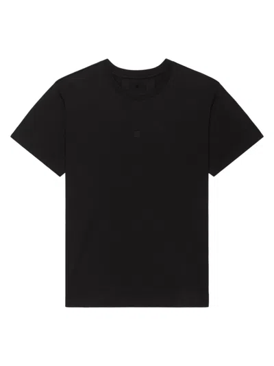 Givenchy Men's T-shirt In 4g Embroidered Jersey In Black