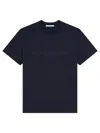 Givenchy Logo Jacquard Crewneck T-shirt In Blue