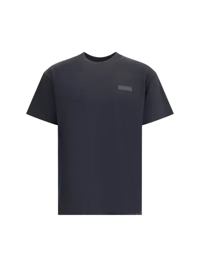 Givenchy Men T-shirt With Logoed Patch In Gray