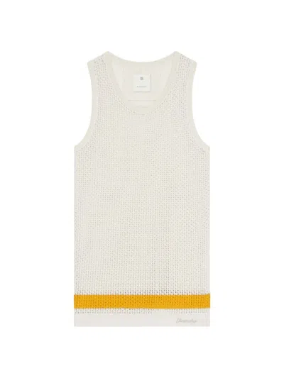 Givenchy Men's Tank Top In Crochet In Ivory