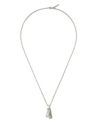 Givenchy Men's Tape Necklace In Metal And Enamel
