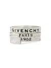 Givenchy Tape Earcuff In Metal And Enamel In Metallic