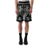 Givenchy Men's Tattoo Bermuda Shorts In Black