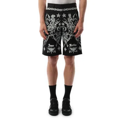 Givenchy Men's Tattoo Bermuda Shorts In Black