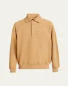 Givenchy Logo-embroidered Polo Sweatshirt In Camelnatural