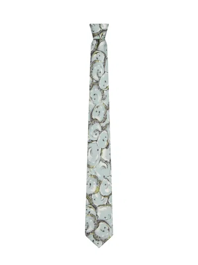 Givenchy Men's Tie In Silk With Oysters Print In Multi