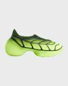 Givenchy Chunky Sole Slip-on Mesh Sneakers In Green
