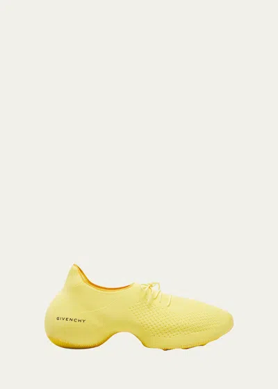 Givenchy Men's Tk-360 Slip-on Knit Sneakers In Yellow