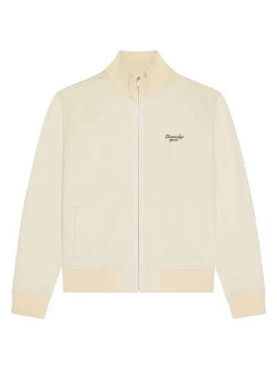 Givenchy Men's Tracksuit Jacket In Fleece In White