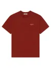 Givenchy Men's T-shirt In Cotton With Paris Gros Grain In Red