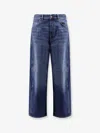 Givenchy Denim Trousers With Belt Loops And Contrast Stitching In Blue