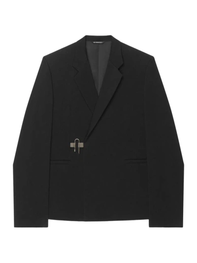 GIVENCHY MEN'S U-LOCK JACKET IN KNIT WOOL