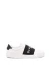 Givenchy Urban Street Sneakers In Leather With Elastic Band In White