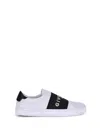 Givenchy Urban Street Sneakers In Leather With Elastic Band In White