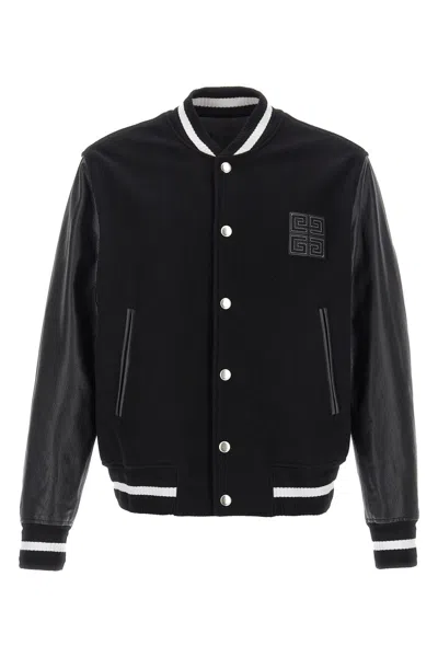 Givenchy Men 'varsity' Bomber Jacket In Black
