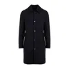 Givenchy Tailored Wool Blend Coat In Blue