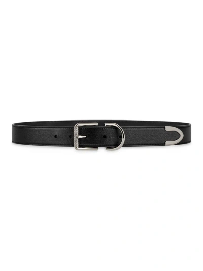 Givenchy Men's Voyou Belt In Leather In Black