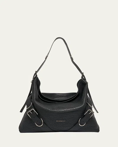 GIVENCHY MEN'S VOYOU LARGE BAG IN EMBOSSED LEATHER