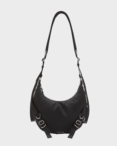 Givenchy Men's Voyou Nylon Crossbody Bag In 001-black
